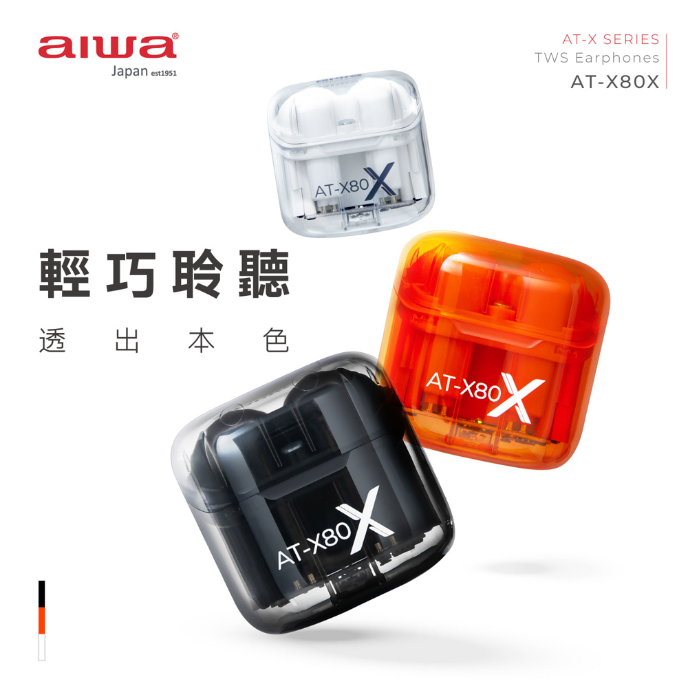 AIWA 愛華 ENC降噪真無線藍牙耳機 AT-X80X