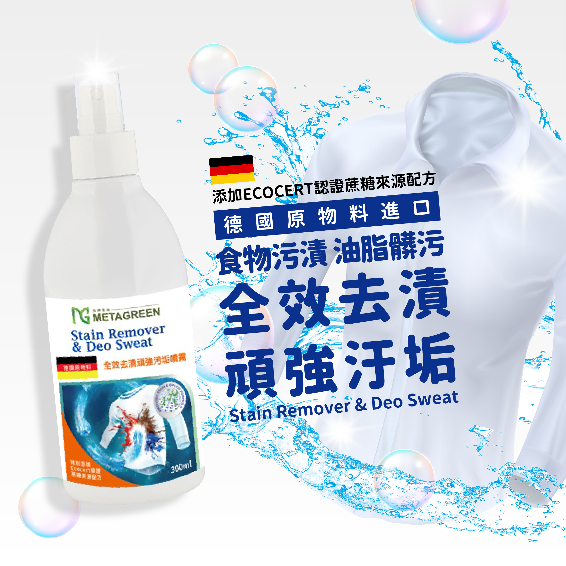 【箱購免運】✨一噴即淨💦全效去漬頑強污垢噴霧300ml