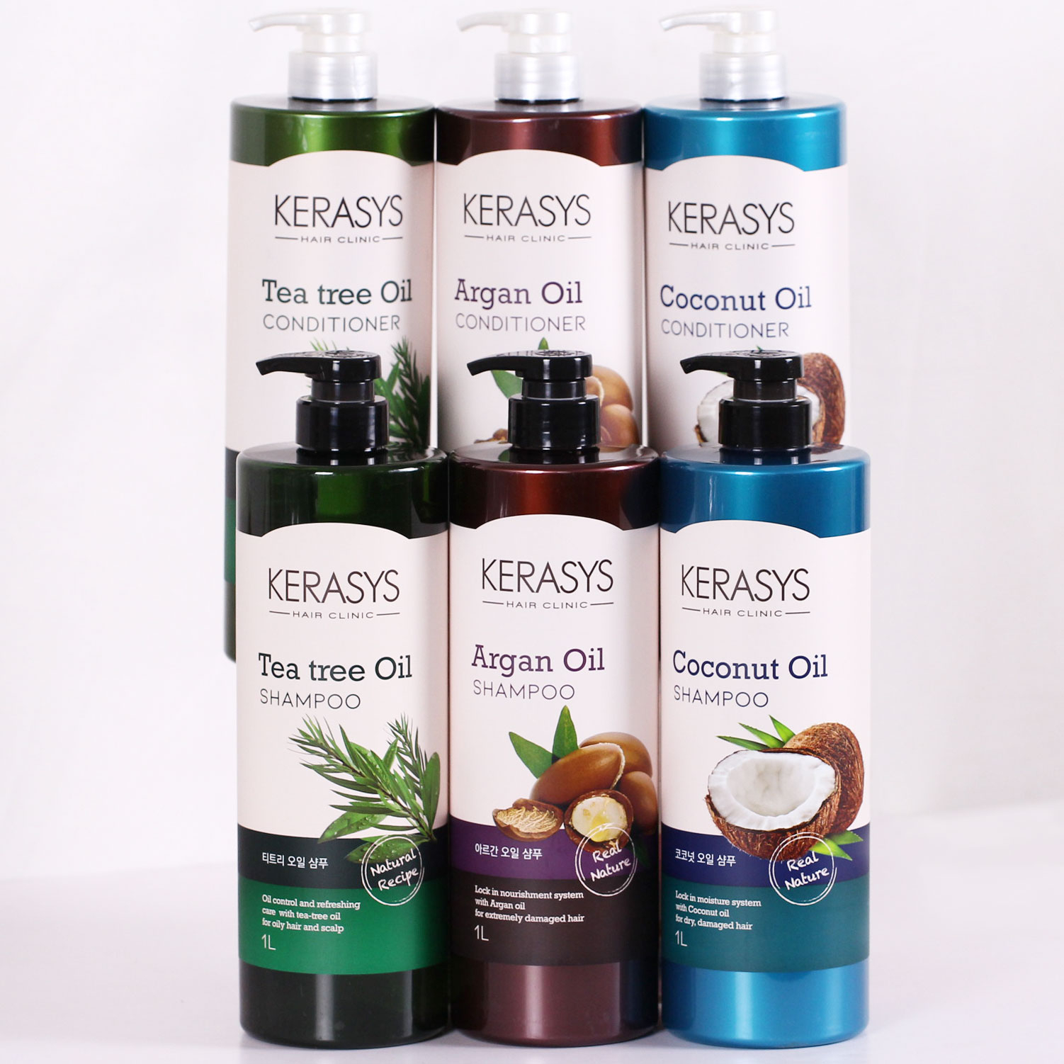 KERASYS 可瑞絲 植物油系列 洗潤髮精 1000ml