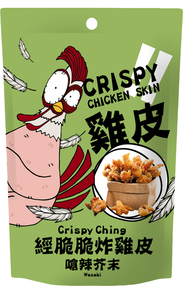 【經脆脆Crispy Ching】酥脆雞皮餅乾-嗆辣芥末